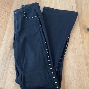 AFRM BLACK JEANS WITH STUDS